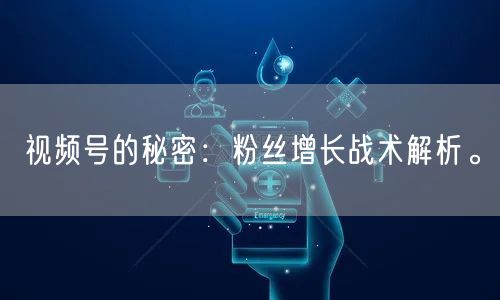 视频号的秘密：粉丝增长战术解析。