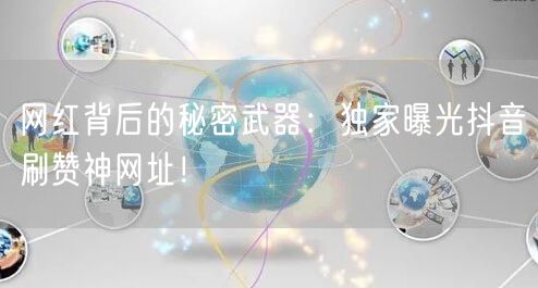 网红背后的秘密武器:独家曝光抖音刷赞神网址!
