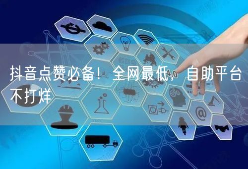 抖音点赞必备！全网最低，自助平台不打烊