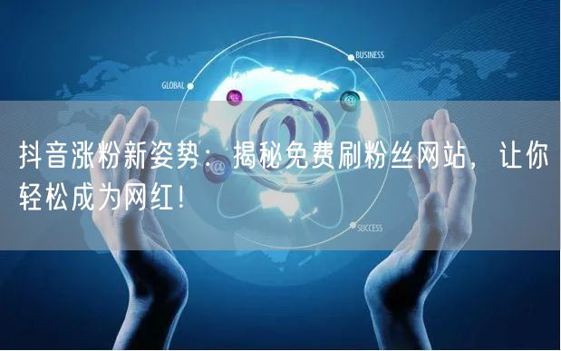 抖音涨粉新姿势：揭秘免费刷粉丝网站，让你轻松成为网红！