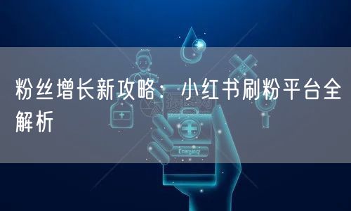 粉丝增长新攻略:小红书刷粉平台全解析