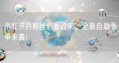小红书的粉丝们看过来,全新自助下单来袭!
