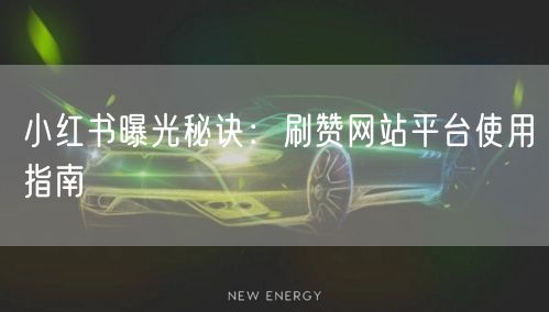 小红书曝光秘诀：刷赞网站平台使用指南