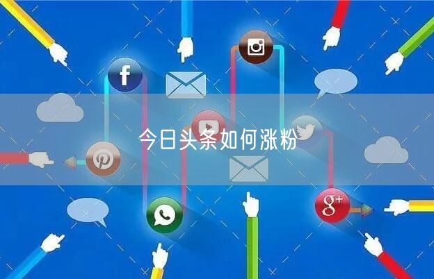 今日头条如何涨粉