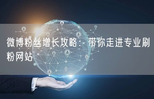 微博粉丝增长攻略：带你走进专业刷粉网站