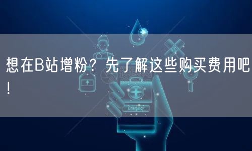 想在B站增粉？先了解这些购买费用吧！