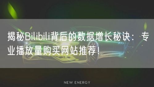 揭秘Bilibili背后的数据增长秘诀：专业播放量购买网站推荐！
