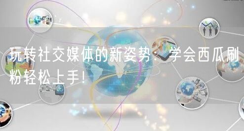 玩转社交媒体的新姿势:学会西瓜刷粉轻松上手!