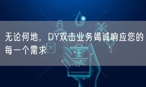 无论何地，DY双击业务竭诚响应您的每一个需求
