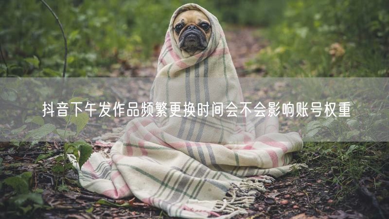 抖音下午发作品频繁更换时间会不会影响账号权重