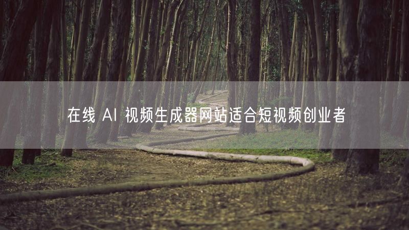 在线 AI 视频生成器网站适合短视频创业者