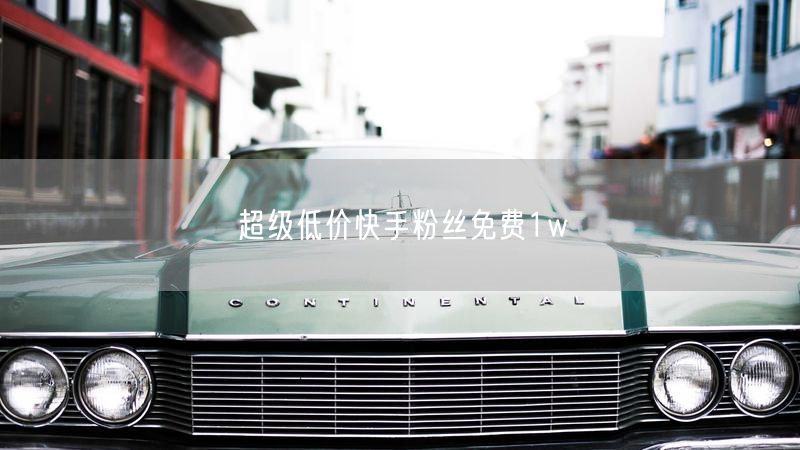 超级低价快手粉丝免费1w