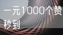 一元1000个赞秒到