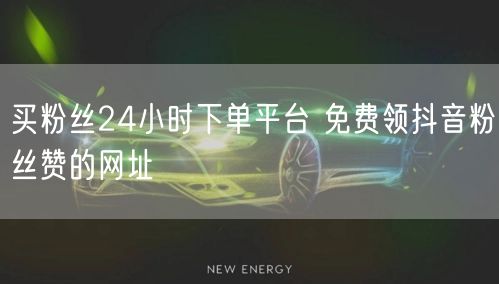 买粉丝24小时下单平台 免费领抖音粉丝赞的网址